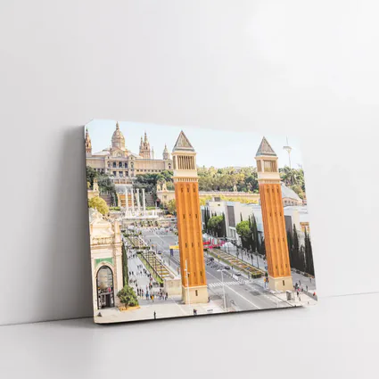 Barcelona Venetian Towers Palau Nacional View