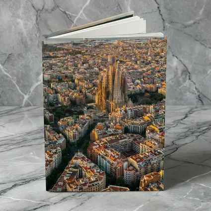 Barcelona Aerial View Sagrada Familia Cityscape
