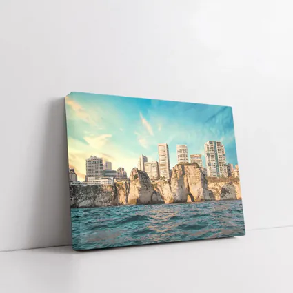 Beirut Lebanon Coastal Cliffs City Skyline