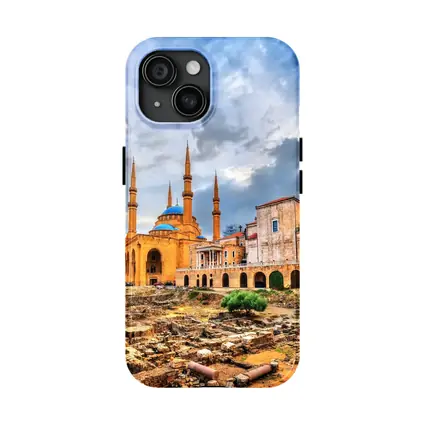 Beirut Lebanon Ancient Ruins Mosque Cityscape