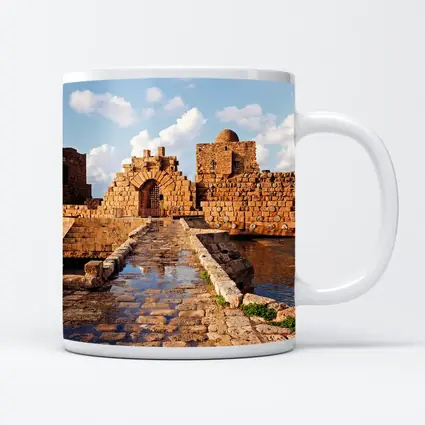 Sidon Sea Castle Ancient Stone Ruins Lebanon