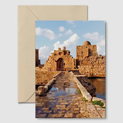 Sidon Sea Castle Ancient Stone Ruins Lebanon