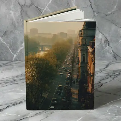 Berlin Boulevard Misty Morning Golden Light