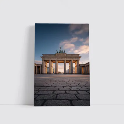 Brandenburg Gate Berlin Golden Hour Sky
