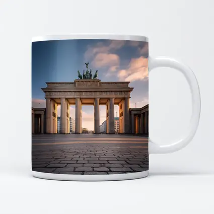 Brandenburg Gate Berlin Golden Hour Sky