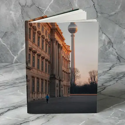 Berlin TV Tower Palace Sunset Warm Light
