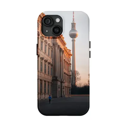 Berlin TV Tower Palace Sunset Warm Light