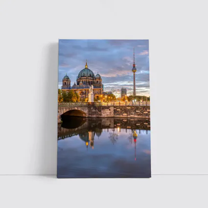 Berlin Cathedral and TV Tower at Dusk