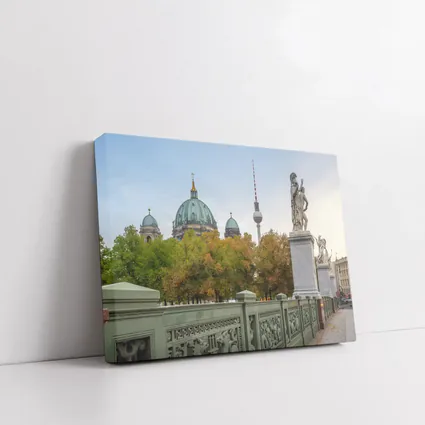 Berlin Cathedral and TV Tower Autumn View