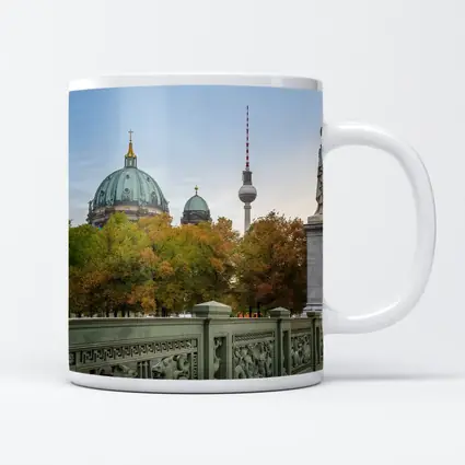 Berlin Cathedral and TV Tower Autumn View