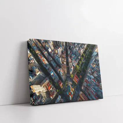 Buenos Aires Aerial City Streets View