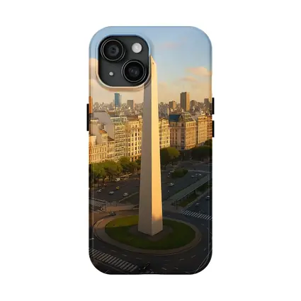Buenos Aires Obelisk Aerial City View