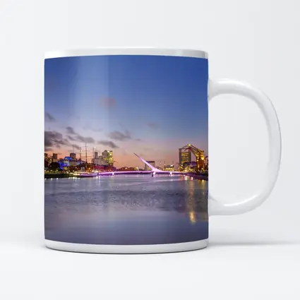 Puerto Madero Bridge Buenos Aires Sunset Skyline