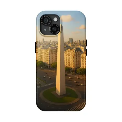 Buenos Aires Obelisk Aerial City View