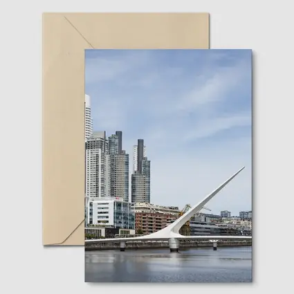 Buenos Aires Skyline Puente de la Mujer