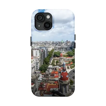 Buenos Aires City Skyline Aerial Panoramic View