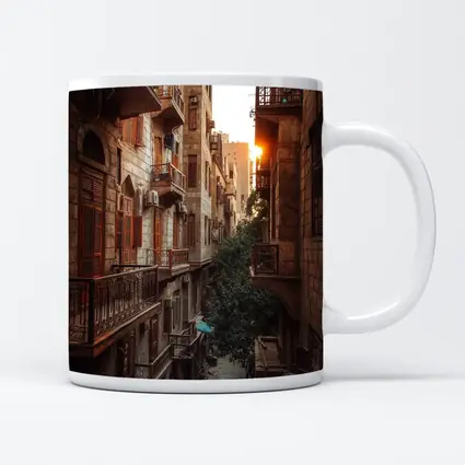 Cairo Old Town Alley Sunset Golden Light