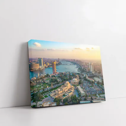Cairo Egypt Aerial View Nile River