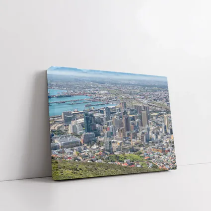 Cape Town City Skyline Aerial Harbor View