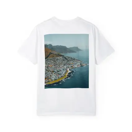 Cape Town Coastal Aerial View Mountains Ocean