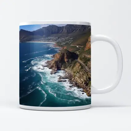 Cape Town Coastal Cliffs Ocean Aerial View