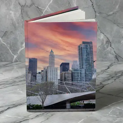 Chicago Skyline Millennium Park Sunset Sky