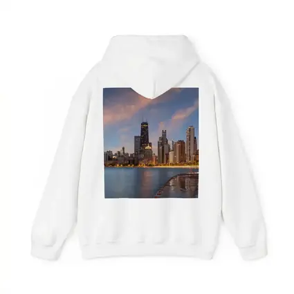 Chicago Skyline at Dusk Lake Shore