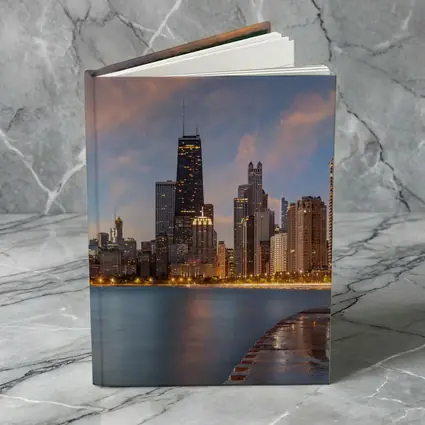 Chicago Skyline at Dusk Lake Shore