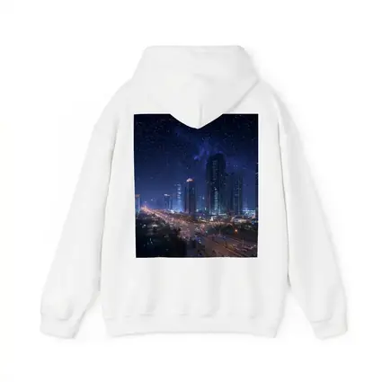 City Night Skyline Starry Sky View