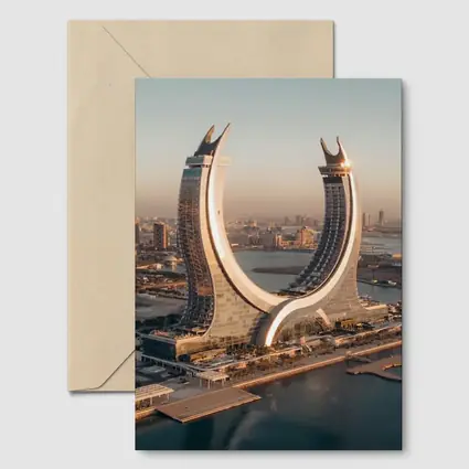 Lusail Tower Doha Qatar Coastal Skyline