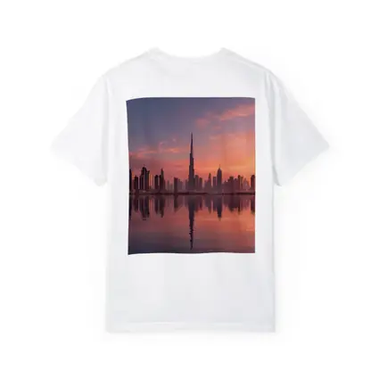 Dubai Skyline Burj Khalifa Sunset Reflection