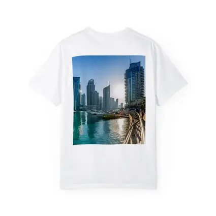 Dubai Marina Skyline Waterfront Sunny Day