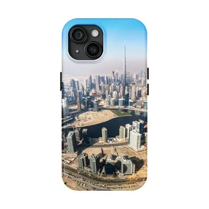 Dubai Skyline Aerial View Burj Khalifa