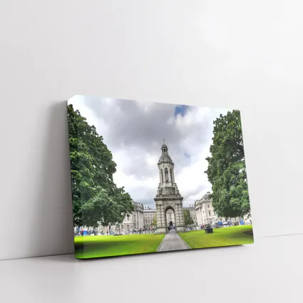 Trinity College Dublin Campanile Cloudy Sky