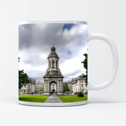 Trinity College Dublin Campanile Cloudy Sky