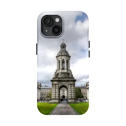 Trinity College Dublin Campanile Cloudy Sky