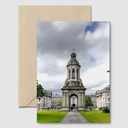 Trinity College Dublin Campanile Cloudy Sky