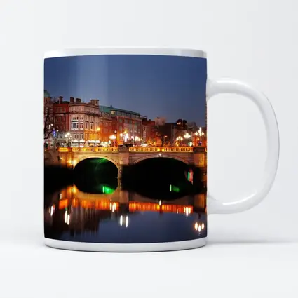 O'Connell Bridge Dublin City Night Lights