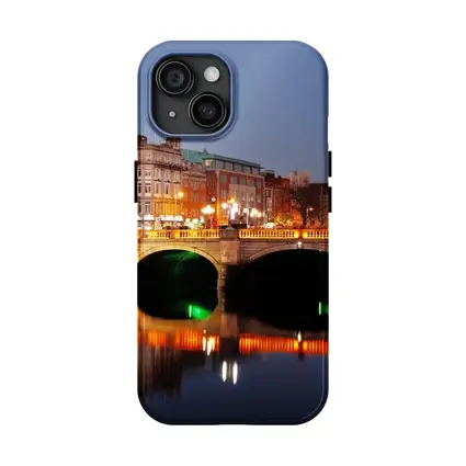 O'Connell Bridge Dublin City Night Lights