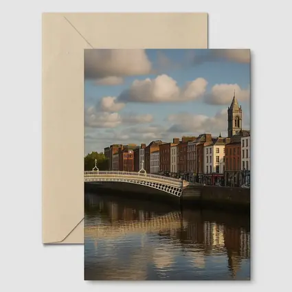 Ha Penny Bridge Dublin River Liffey