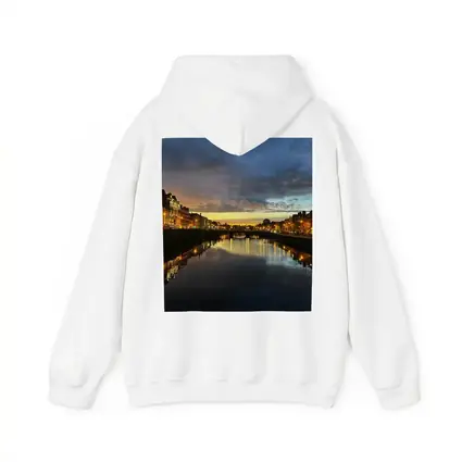Dublin River Liffey Sunset City Lights