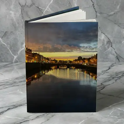 Dublin River Liffey Sunset City Lights