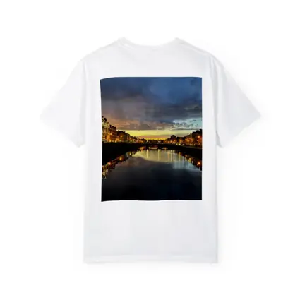 Dublin River Liffey Sunset City Lights
