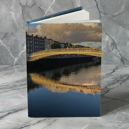 Ha Penny Bridge Dublin River Liffey Reflection