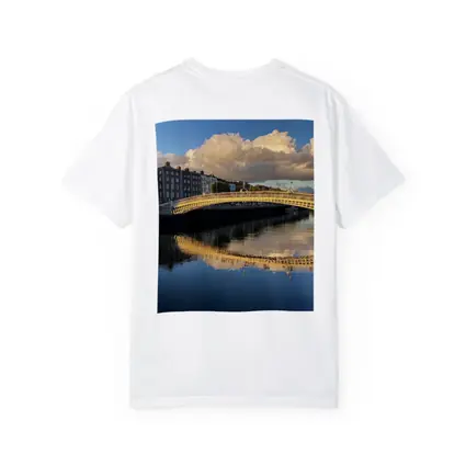 Ha Penny Bridge Dublin River Liffey Reflection