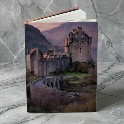 Eilean Donan Castle Scotland Pink Sky