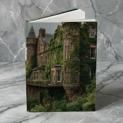 Overgrown Stone Castle Surrounded By Forest
