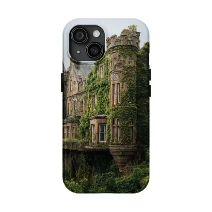 Overgrown Stone Castle Surrounded By Forest