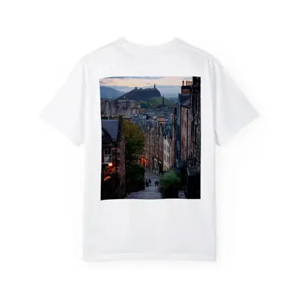 Edinburgh Old Town Cobblestone Street Scotland