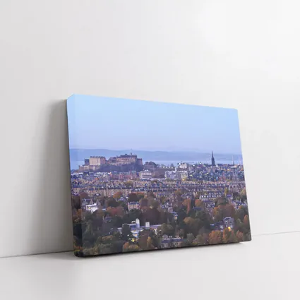 Edinburgh Castle Skyline Autumn Dusk View